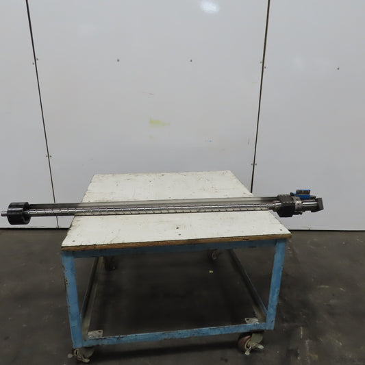 40mm Ball Screw Assembly 1730mm Long 40mm Pitch From a Finn-Power F5-25SB/AM