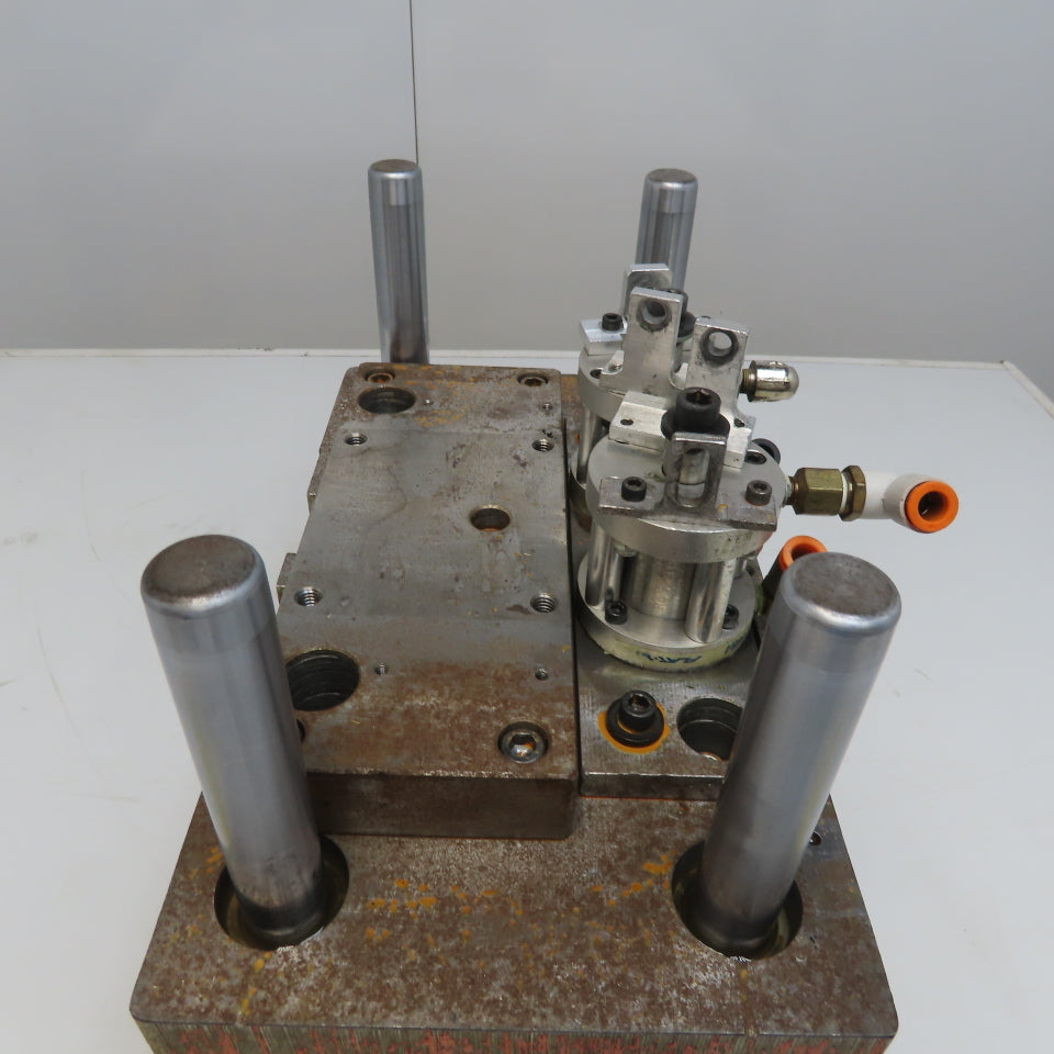 Danly 4 Post 5" Open Heavy Punch Press Die Shoe Tooling Set 14"X 8"x1-1/2"