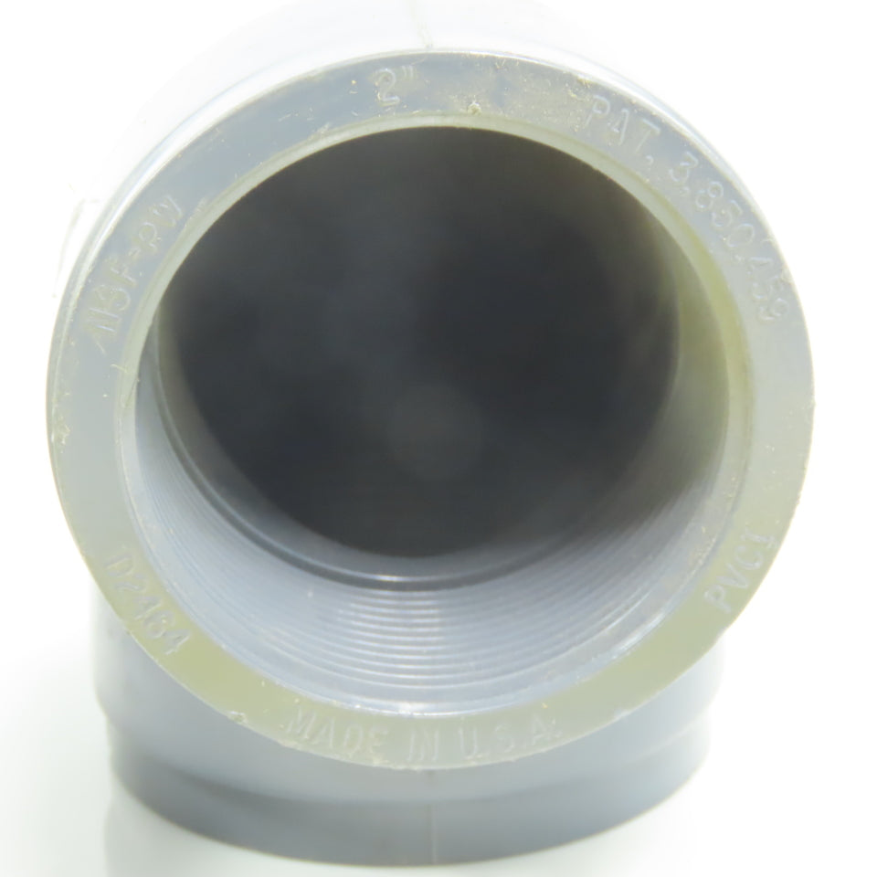 GSR D2464 SCH80 2" FPT PVC Elbow 90° PVC Elbow Gray Lot of 5