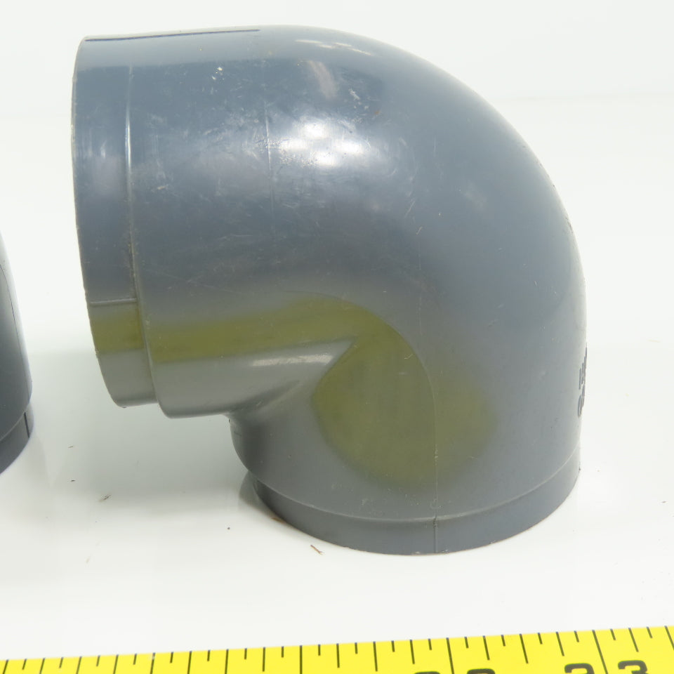 GSR D2464 SCH80 2" FPT PVC Elbow 90° PVC Elbow Gray Lot of 5
