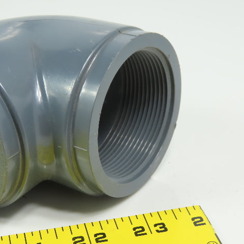GSR D2464 SCH80 2" FPT PVC Elbow 90° PVC Elbow Gray Lot of 5
