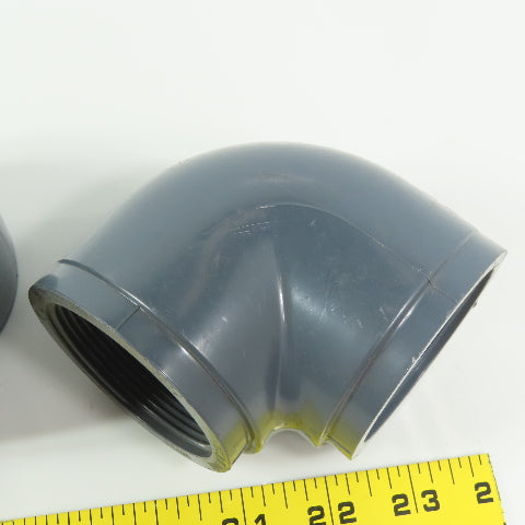 GSR D2464 SCH80 2" FPT PVC Elbow 90° PVC Elbow Gray Lot of 5