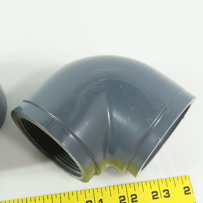 GSR D2464 SCH80 2" FPT PVC Elbow 90° PVC Elbow Gray Lot of 5