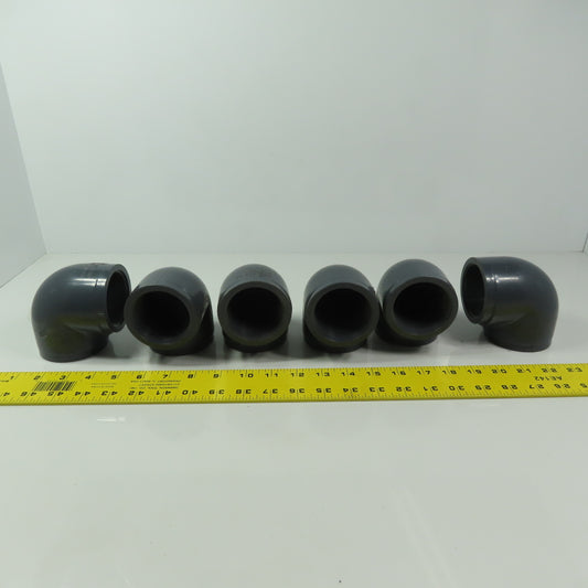 GSR D2464 SCH80 2" FPT PVC Elbow 90° PVC Elbow Gray Lot of 5