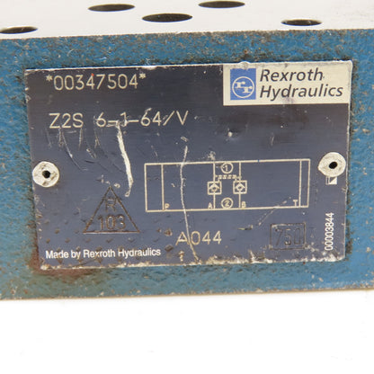 Rexroth Z2S 6-1-64/V Pilot Operated Check Valve Size 6