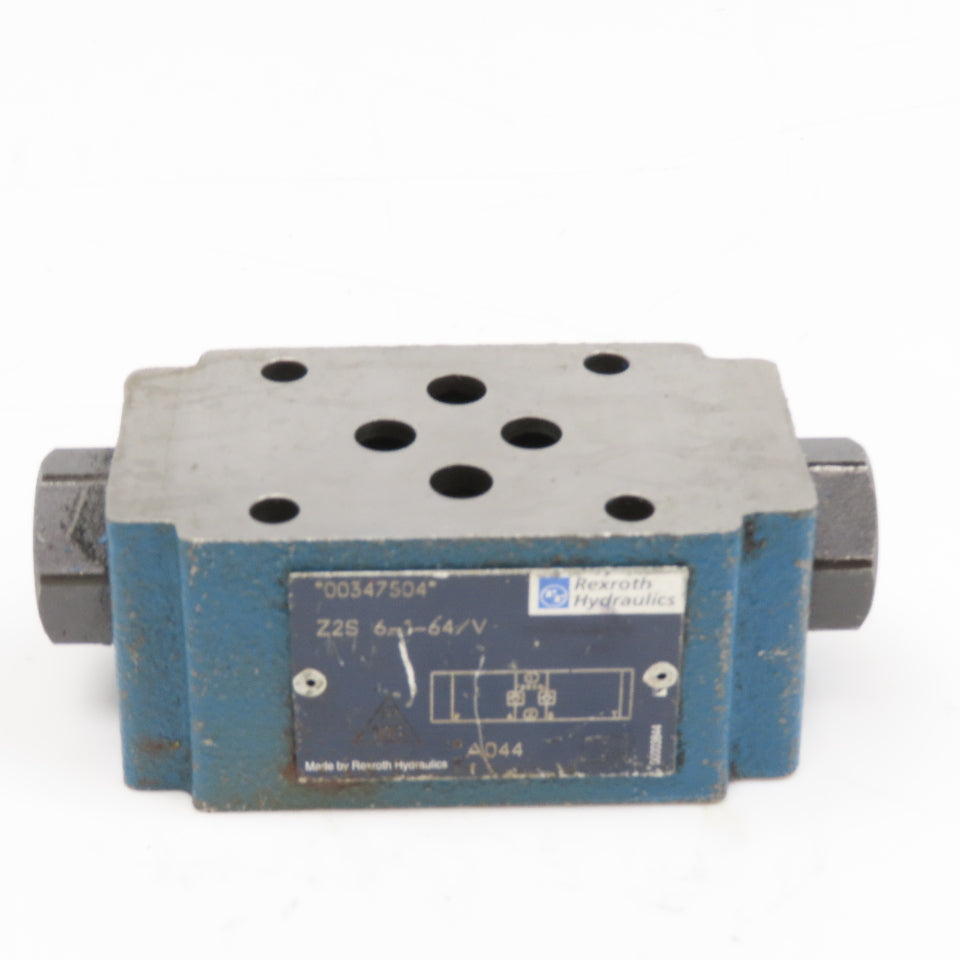 Rexroth Z2S 6-1-64/V Pilot Operated Check Valve Size 6