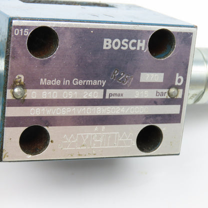 Bosch 0 810 091 240 4/3 Way Solenoid Operated Directional Valve Body
