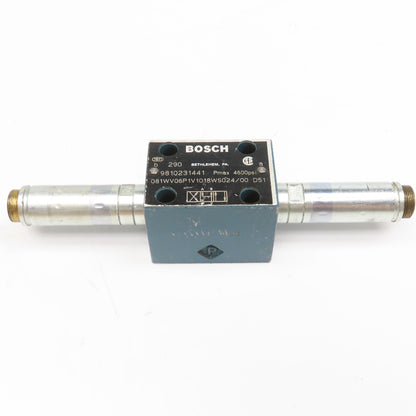Bosch 081WV06P1V1018WS024/00 4/3 Way Double Solenoid Directional Valve No Coils