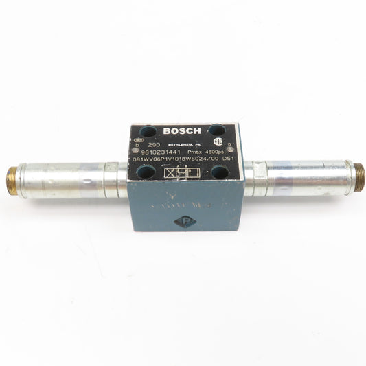 Bosch 081WV06P1V1018WS024/00 4/3 Way Double Solenoid Directional Valve No Coils
