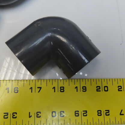 1" 90° Elbow Slip/Slip SCH80 Gray PVCI Socket/Socket Lot of 20