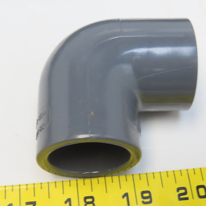 1" 90° Elbow Slip/Slip SCH80 Gray PVCI Socket/Socket Lot of 20
