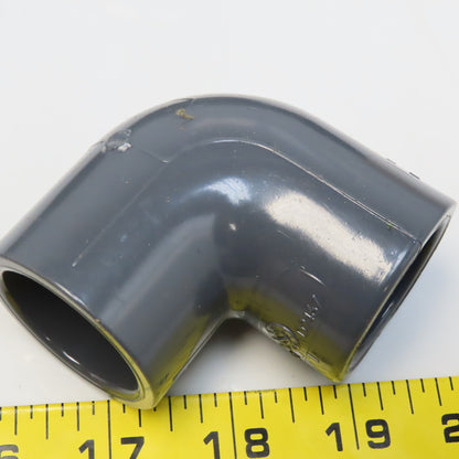1" 90° Elbow Slip/Slip SCH80 Gray PVCI Socket/Socket Lot of 20