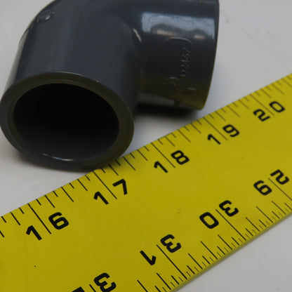 1" 90° Elbow Slip/Slip SCH80 Gray PVCI Socket/Socket Lot of 20