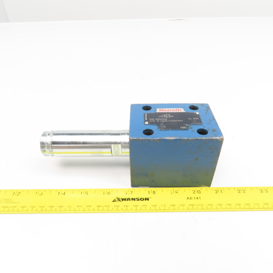 Rexroth 4WE 10 EA33/CG24N9K4 Single Solenoid Directional Valve 5/2 No Coil
