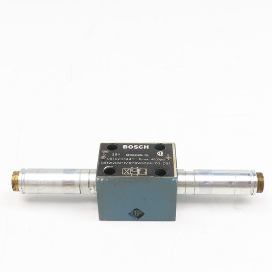Bosch 081WV06P1V1018WS024/00 4/3 Way Double Solenoid Directional Valve No Coils