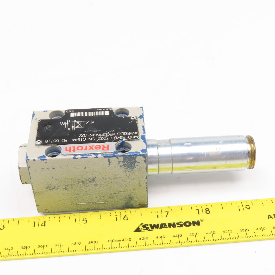 Rexroth 4WE6D60/EG24N9K4/62 4/2 Way Single Solenoid Directional Valve