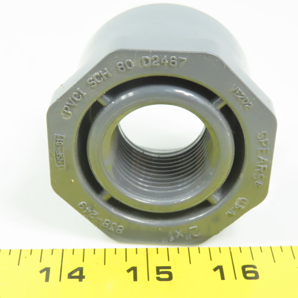 Spears D2467 2" Slip to 1" FNPT  Adapter Conduit Lot of 2