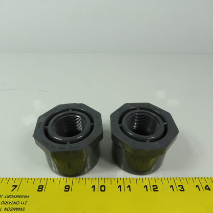 Spears D2467 2" Slip to 1" FNPT  Adapter Conduit Lot of 2