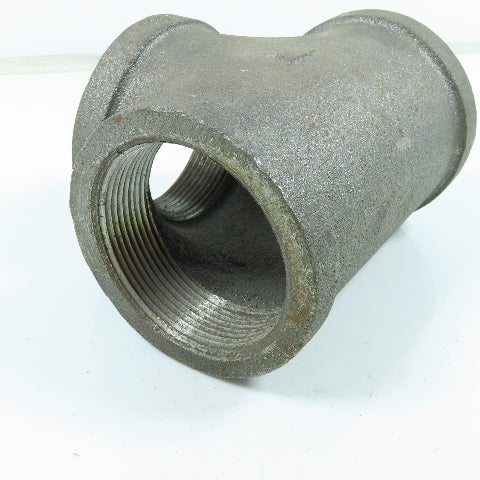 Anvil 2" x 2" x 2" NPT 300 Malleable Iron Black Pipe Tee Fitting USA