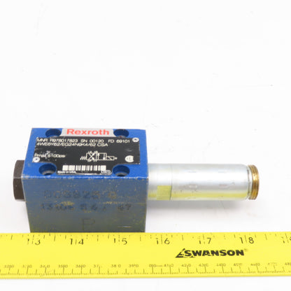 Rexroth R978017823 4/2 Way Hydraulic Single Solenoid Valve Body No Coil