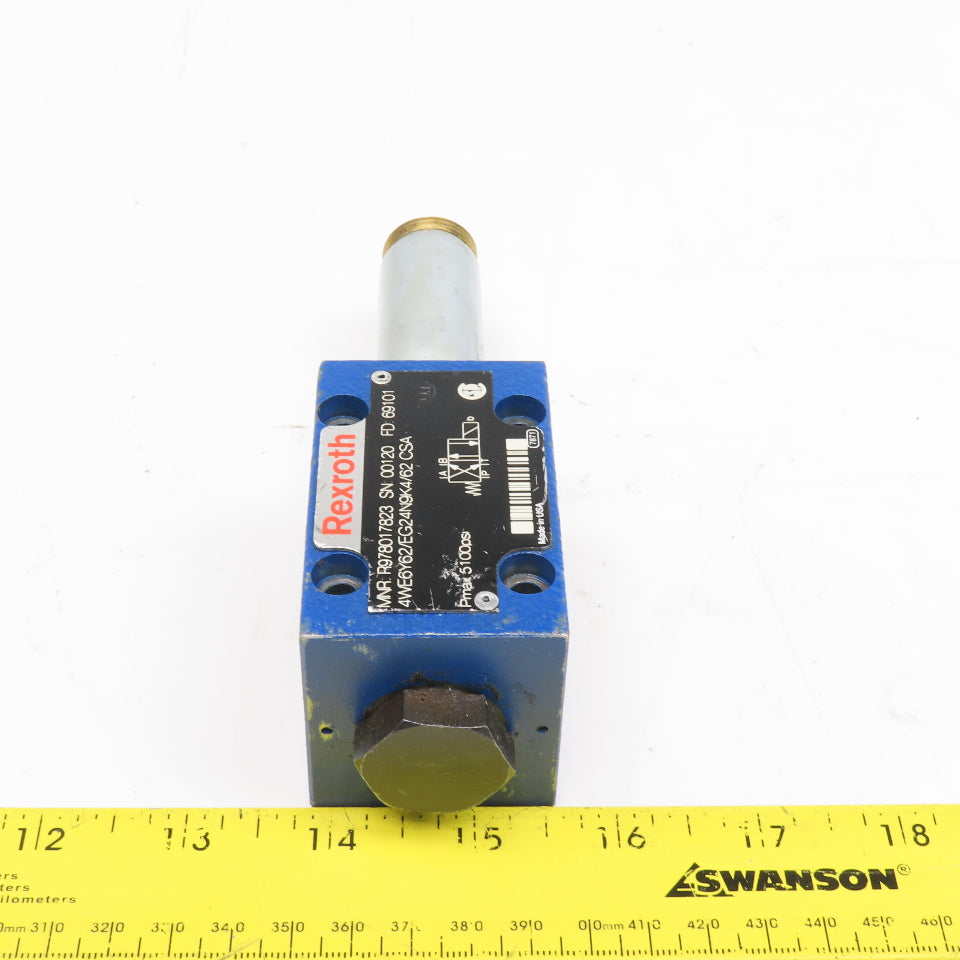 Rexroth R978017823 4/2 Way Hydraulic Single Solenoid Valve Body No Coil