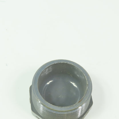 Spears D2464 2" PVC Schedule 80 Hex Head Threaded Plug Pipe Fitting
