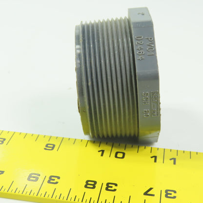 Spears D2464 2" PVC Schedule 80 Hex Head Threaded Plug Pipe Fitting