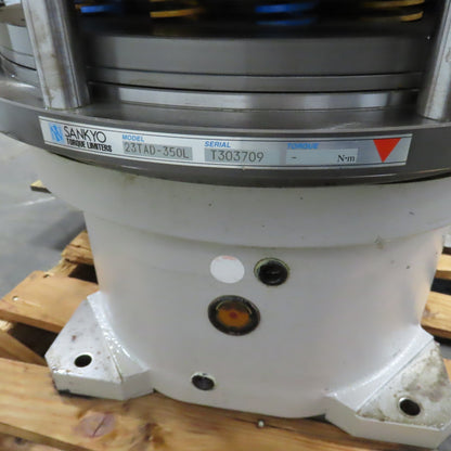 Sankyo 23AR Rotary Indexer 400VAC Servo 360° W/23TAD-350L Torque Limiter