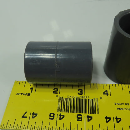 GF D2467 1" PVC Coupling Slip/Slip SCH80 CPVC Socket/Socket Lot of 10