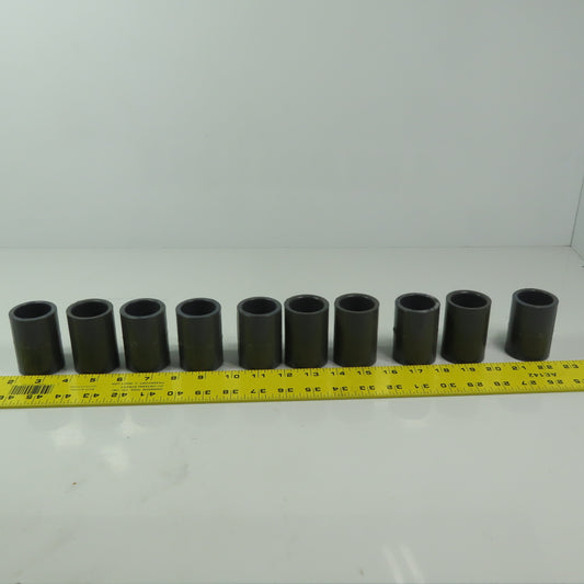 GF D2467 1" PVC Coupling Slip/Slip SCH80 CPVC Socket/Socket Lot of 10