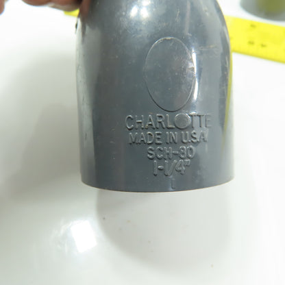 Charlotte 817-012 PVC 1-1/4" 45° Elbow Slip/Slip SCH80  PVCI Socket/Socket Lot/6
