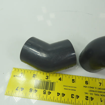 Charlotte 817-012 PVC 1-1/4" 45° Elbow Slip/Slip SCH80  PVCI Socket/Socket Lot/6