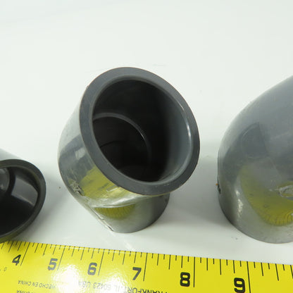 Charlotte 817-012 PVC 1-1/4" 45° Elbow Slip/Slip SCH80  PVCI Socket/Socket Lot/6