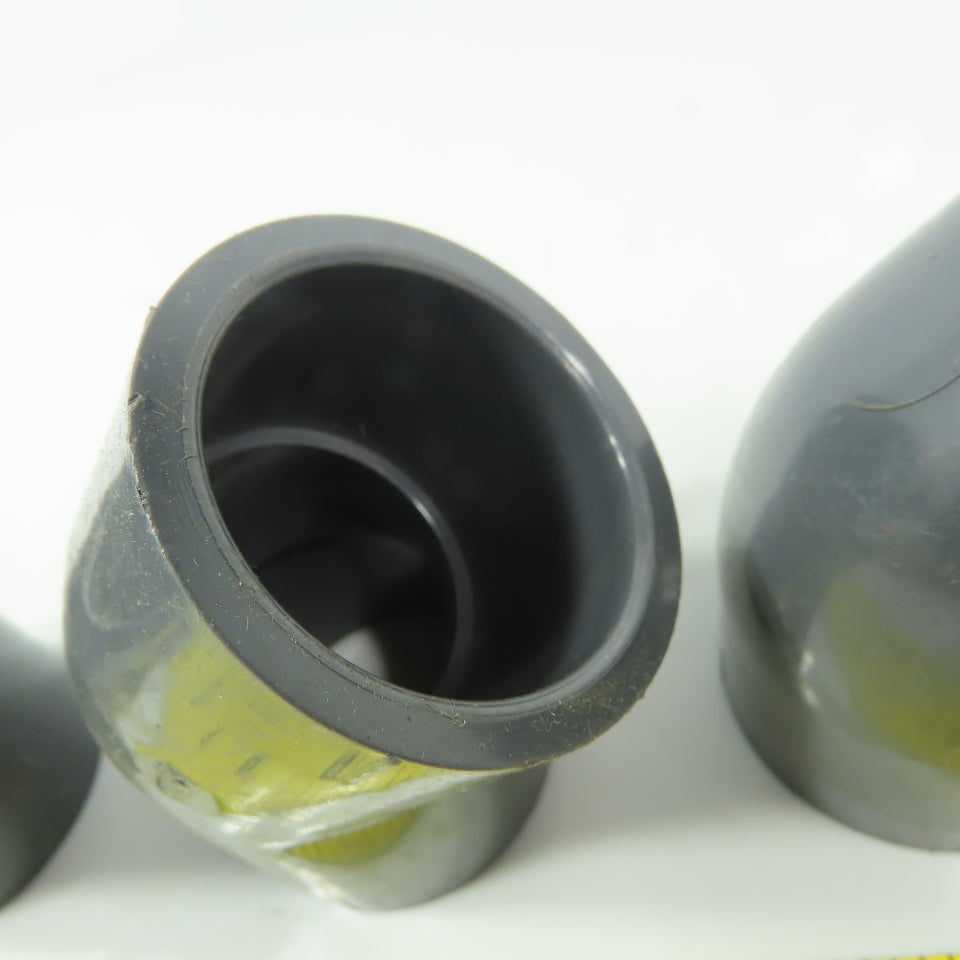 Charlotte 817-012 PVC 1-1/4" 45° Elbow Slip/Slip SCH80  PVCI Socket/Socket Lot/6