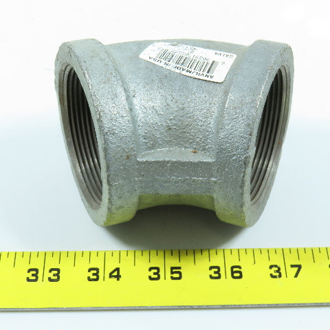 Anvil 2" NPT 90° Elbow Galvanized Iron Pipe Schedule 40 Lot of 5