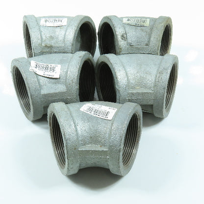 Anvil 2" NPT 90° Elbow Galvanized Iron Pipe Schedule 40 Lot of 5