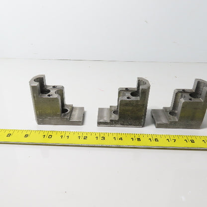 Huron H027M10EH Modified Lathe Chuck Jaws 3-1/8" L 2-3/4" H Lot Of 5