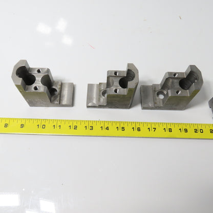 Huron H027M10EH Modified Lathe Chuck Jaws 3-1/8" L 2-3/4" H Lot Of 5