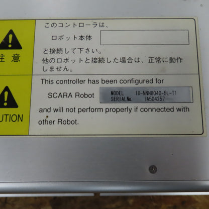 IAI Corp IX-NNN8040-5L-T1 IX Scara Cleanroom Robot W/X-SEL Controller (Parts)