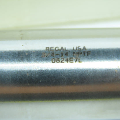 Regal Cutting Tools 3/4"-14 NPTF Straight Flute Tapered Pipe 6" Extension Tap 5F
