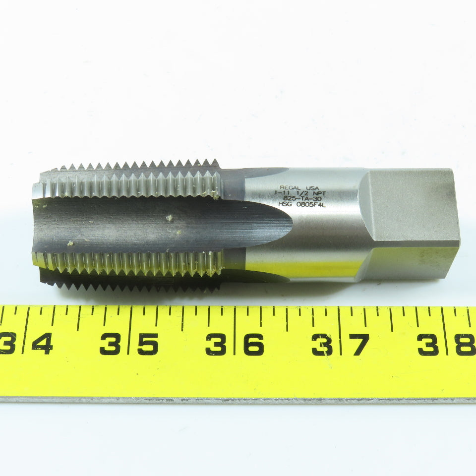 Regal Cutting Tools 1"-11 1/2 NPT Straight Flute Tapered Pipe Tap 5F USA