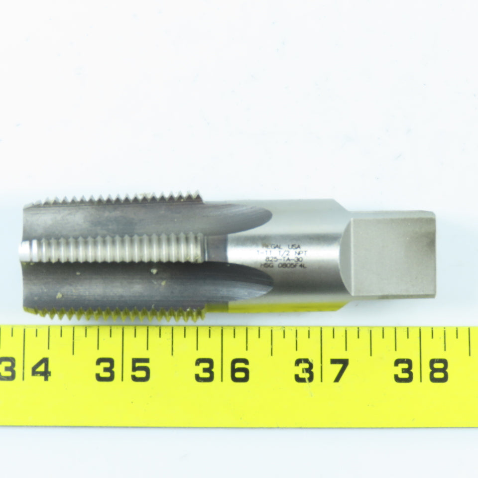 Regal Cutting Tools 1"-11 1/2 NPT Straight Flute Tapered Pipe Tap 5F USA