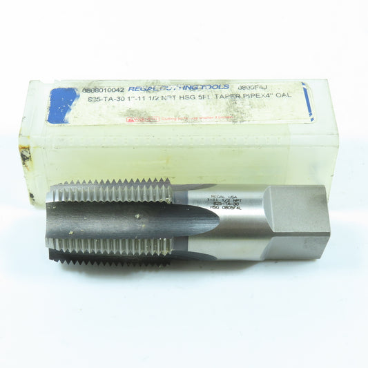 Regal Cutting Tools 1"-11 1/2 NPT Straight Flute Tapered Pipe Tap 5F USA