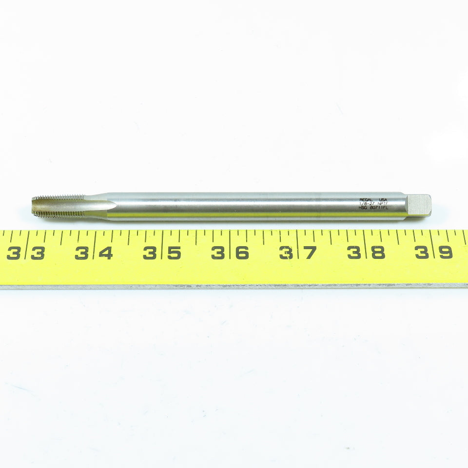 Regal Cutting Tools 1/8"-27  Straight Flute Tapered Pipe Extension Tap 4F