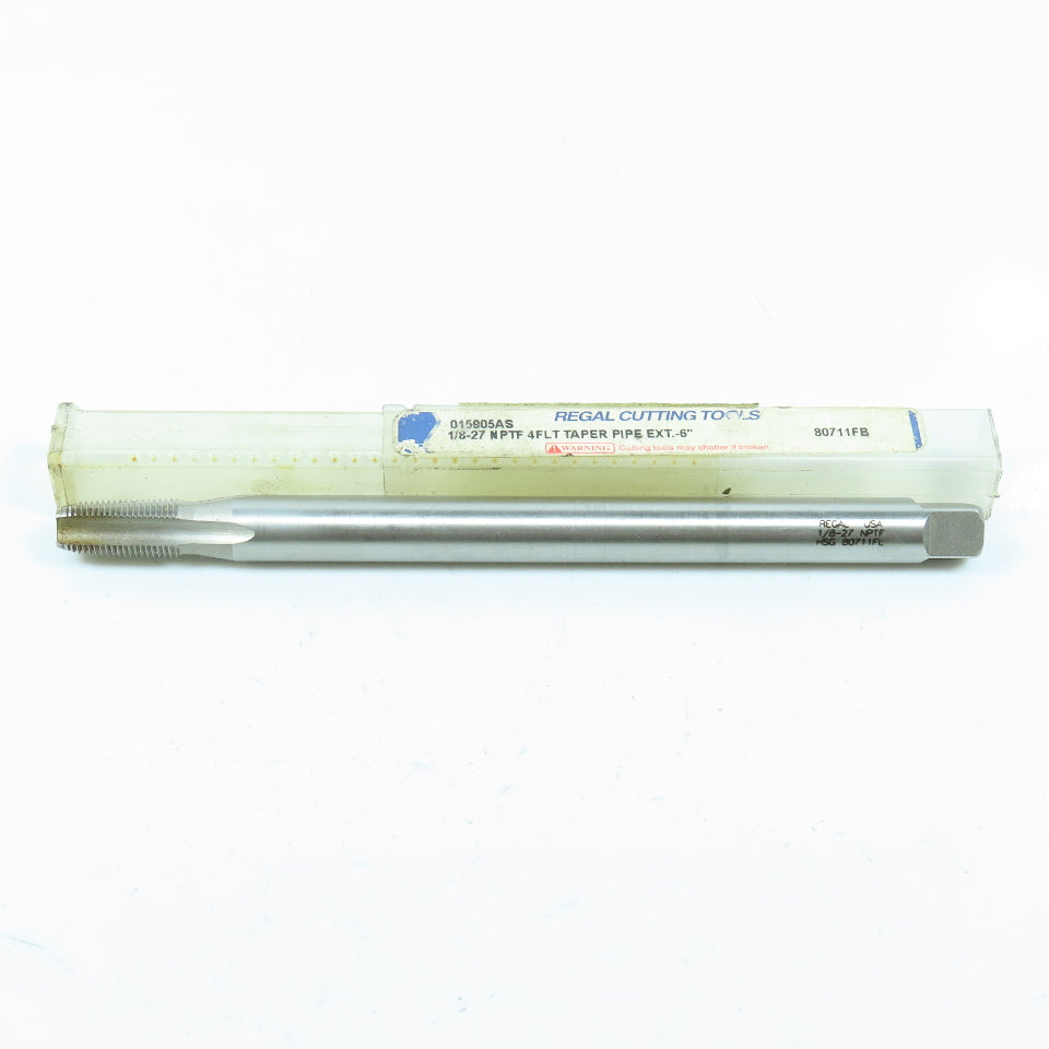 Regal Cutting Tools 1/8"-27  Straight Flute Tapered Pipe Extension Tap 4F