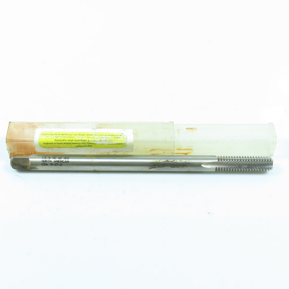 3/8"-16 NC Straight Flute Bottoming 6" Extension Tap 4F