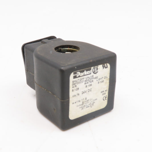 Parker 06F22C2140A3FPH80 24VDC Solenoid Coil