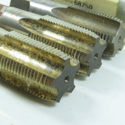 3/4"-14 NPT Straight Flute Taper Pipe Tap 4F USA Lot of 4