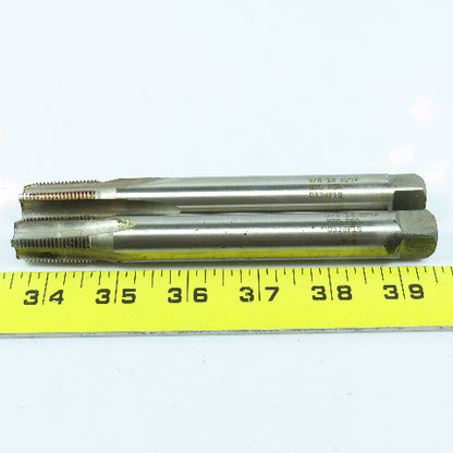 North American 3/8"-18 NPTF Straight Flute Taper Pipe Tap 4F USA Lot of 2