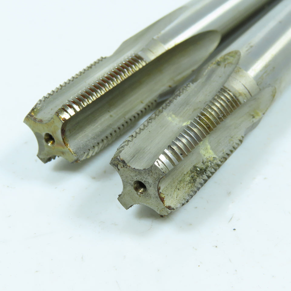 North American 3/8"-18 NPTF Straight Flute Taper Pipe Tap 4F USA Lot of 2